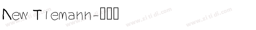 New Tiemann字体转换